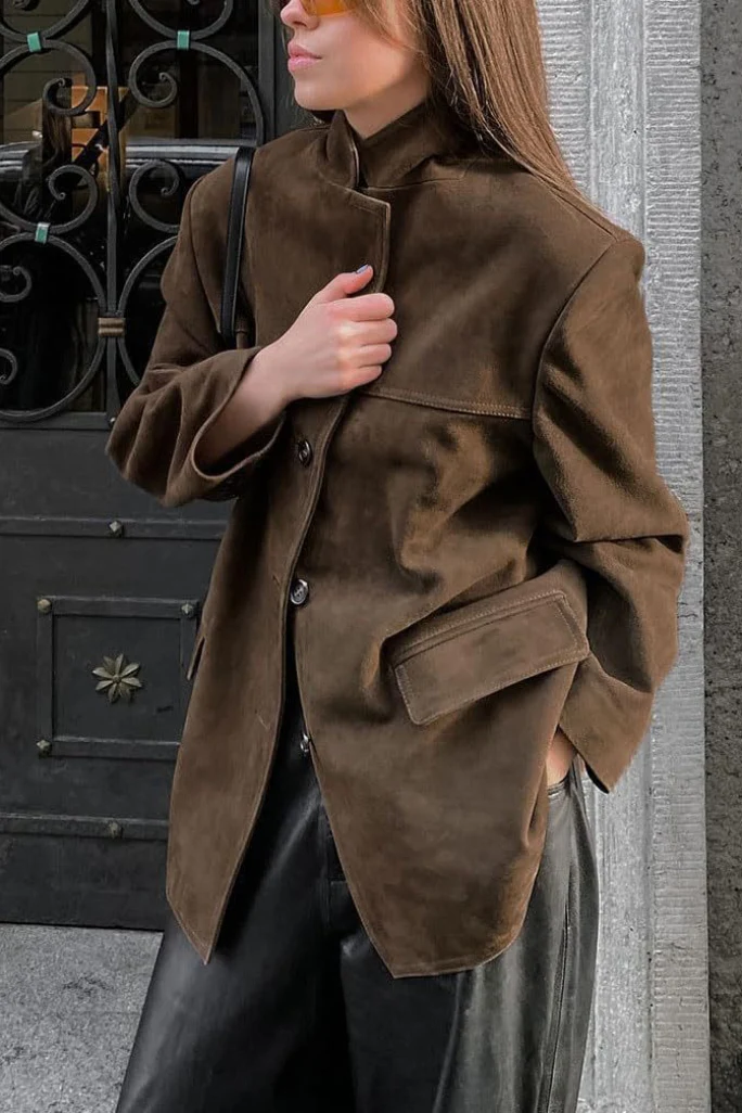 Retro Style Blazer Jacket - konjwa