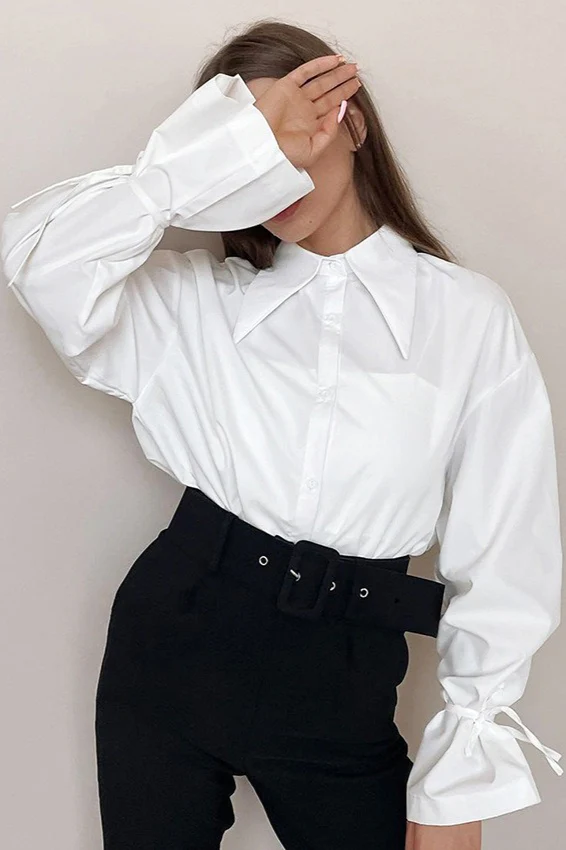 French Point Collar Blouse - konjwa