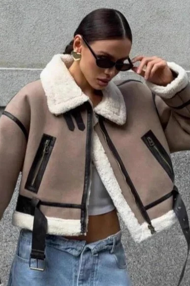 Versatile Cropped Chic Jacket - konjwa