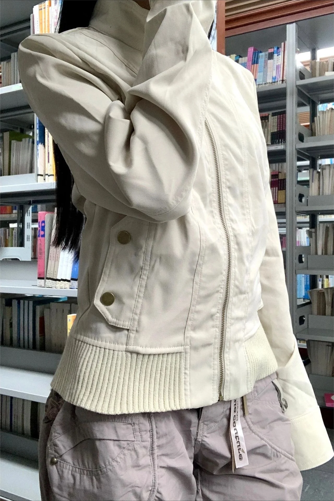 Cropped Utility Stand Collar Jacket - konjwa