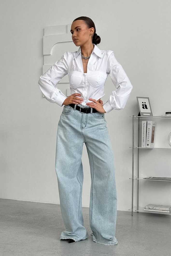 Sophisticated Poly Cotton Blouse - konjwa