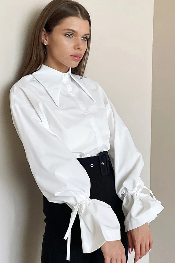 French Point Collar Blouse - konjwa